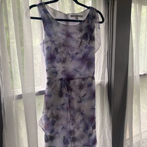 Lauren Conrad floral purple dress.
